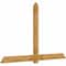 Ekena Millwork Eugene Rough Sawn Timber Gable Bracket, Western Red Cedar, 96"W x 60"H x 2"D x 6"F, 15/12 Pitch GBW096X60X0206EUG00RWR - alternate 5